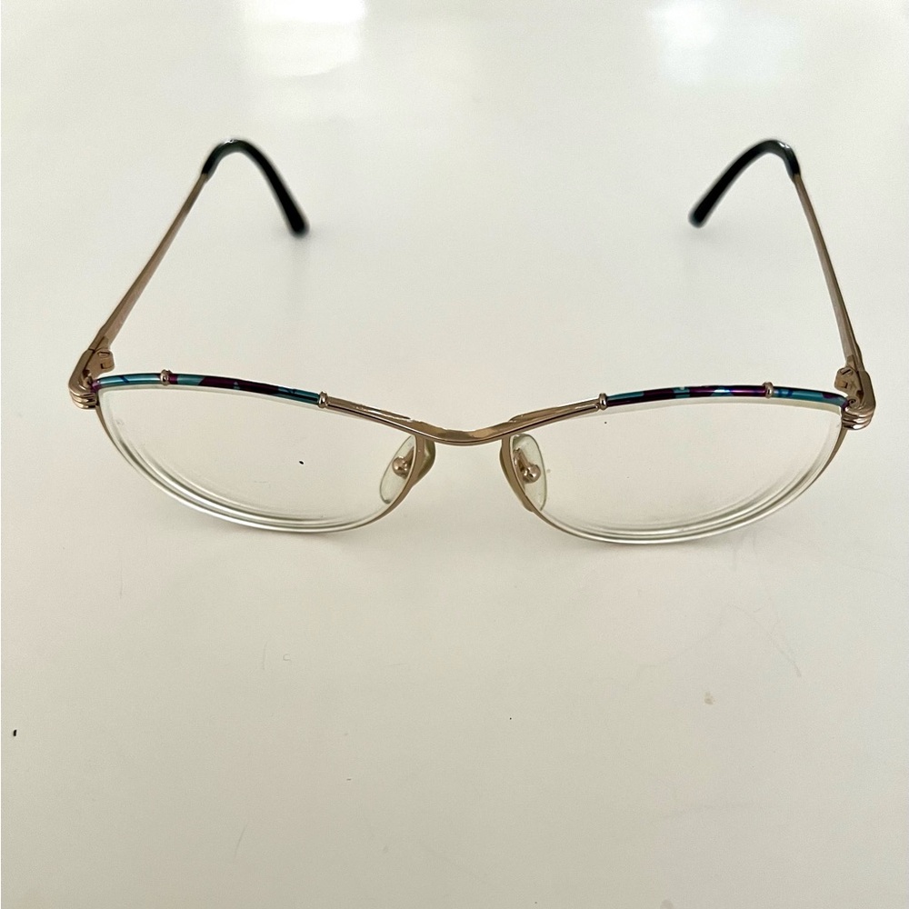Authentic Christian Dior CD 2680 45 56-15 Gold Brown Frames Eye Glasses Austria